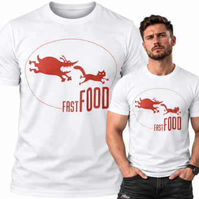 KOSZULKA ŚMIESZNA  FAST FOOD